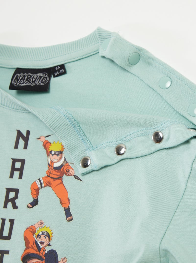 Camiseta 'Naruto' de manga corta - colección fácil de poner VERDE - Kiabi