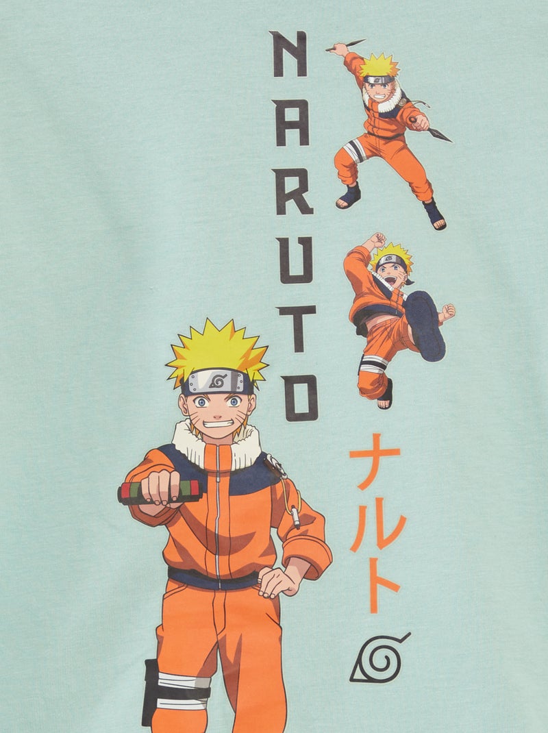 Camiseta 'Naruto' de manga corta - colección fácil de poner VERDE - Kiabi