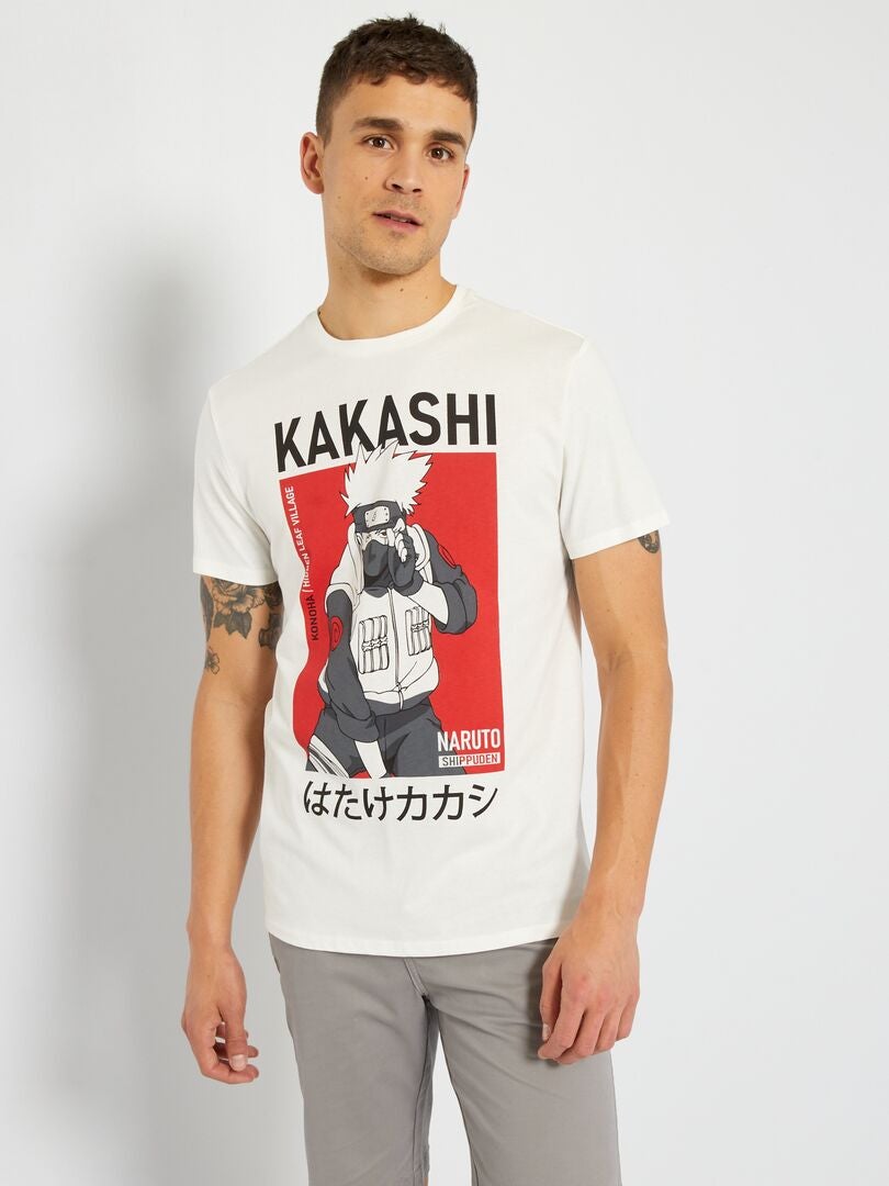 Camiseta 'Naruto' de manga corta blanco nieve - Kiabi