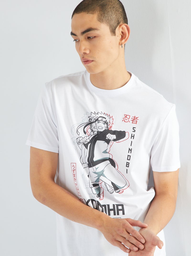 Camiseta 'Naruto' de punto BLANCO - Kiabi