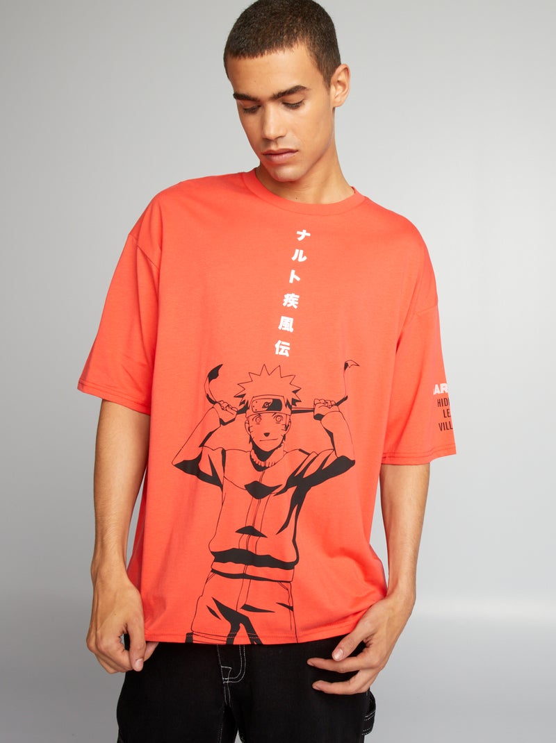 Camiseta 'Naruto' de punto ROJO - Kiabi