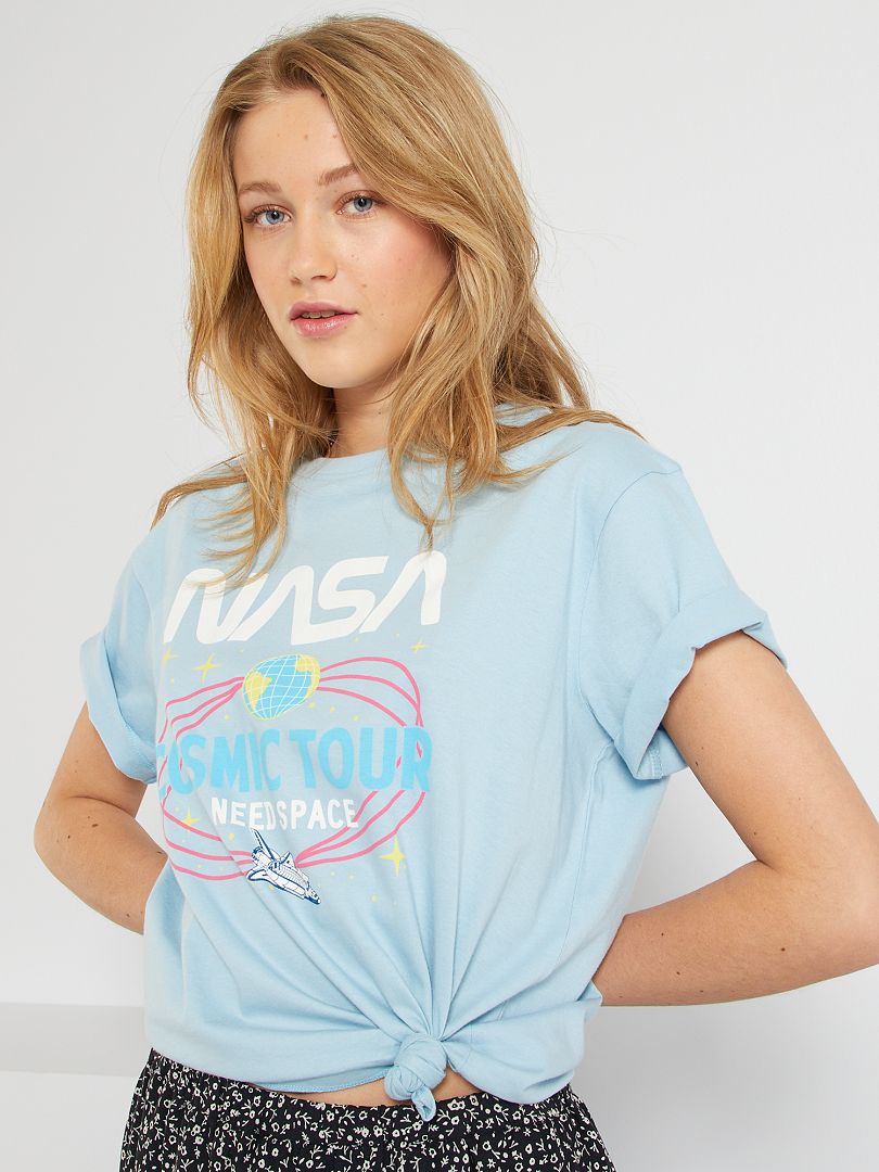 Camiseta 'NASA' azul - Kiabi