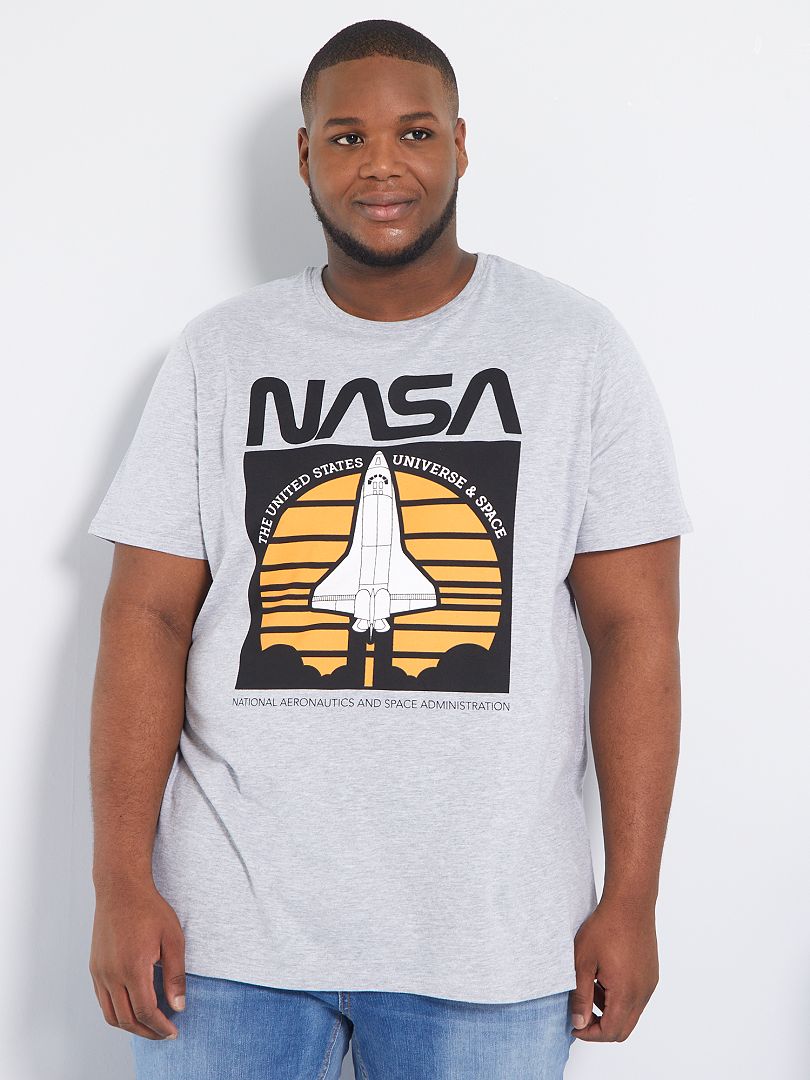 Camiseta 'NASA' gris - Kiabi