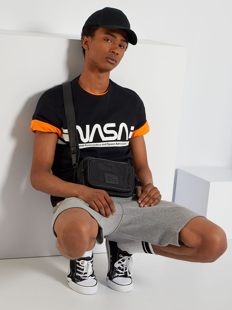 Camiseta 'NASA' Negro - Kiabi