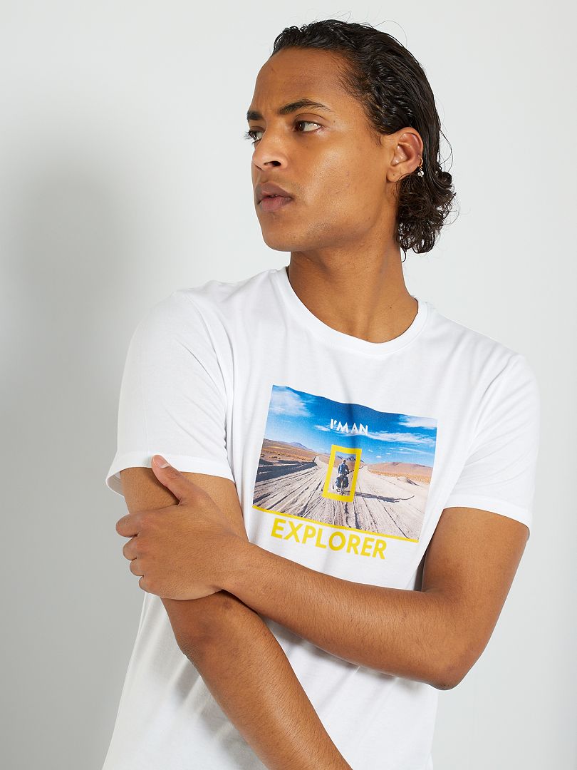 Camiseta 'National Geographic' Blanco - Kiabi