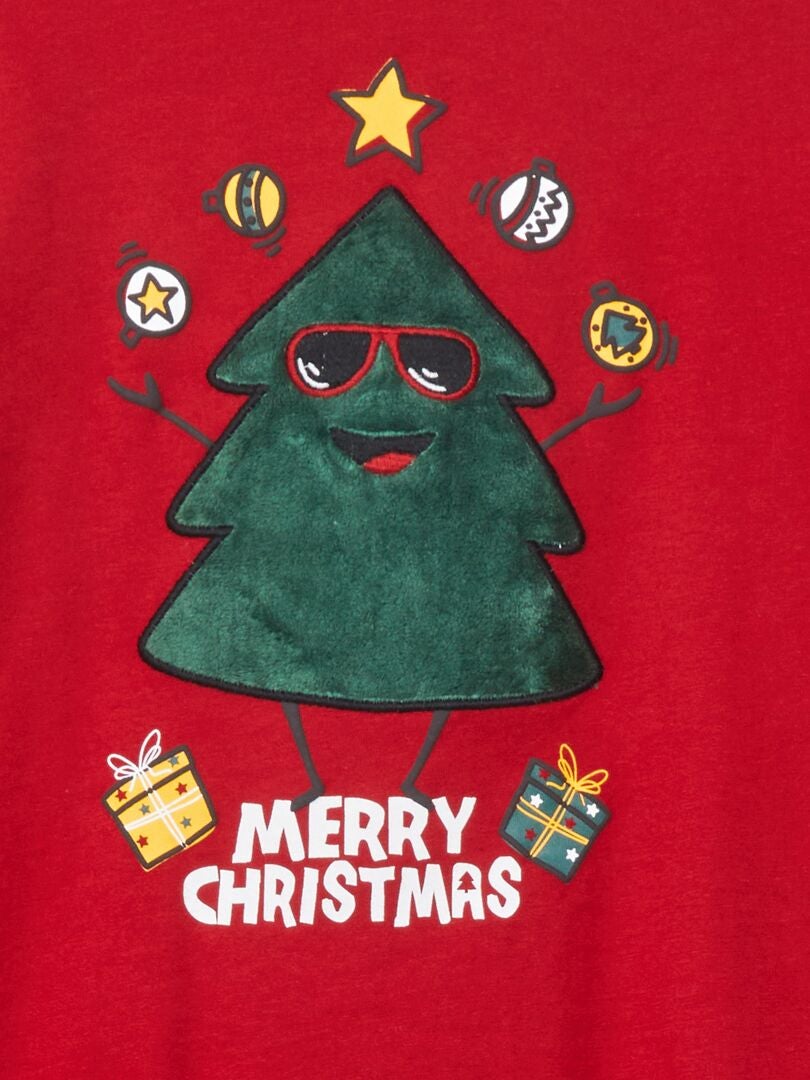 Camiseta De Manga Larga Navideña Para Niños De NEXT – Diseño Navideño, Lavable A Máquina 40°C, Secadora Baja, Planchado Medio, Ideal Para Fiestas Y Reyes