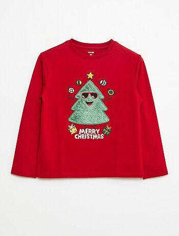 Camiseta navideña de manga larga