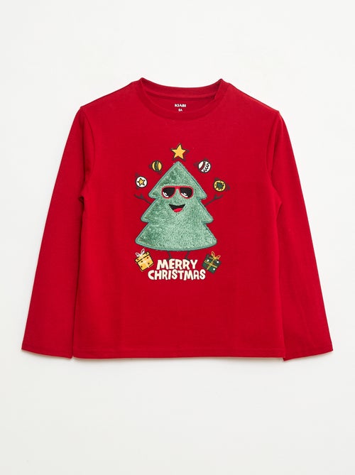 Camiseta navideña de manga larga - Kiabi