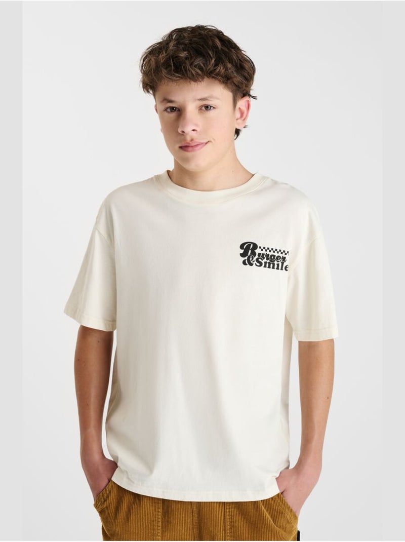 Camiseta NELABO Blanco - Kiabi