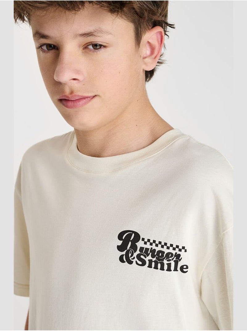Camiseta NELABO Blanco - Kiabi