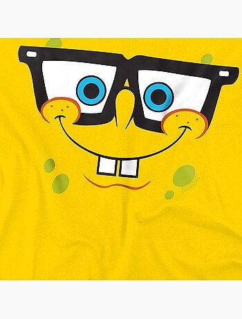 Camiseta nerd cara para hombre - spongebob squarepants