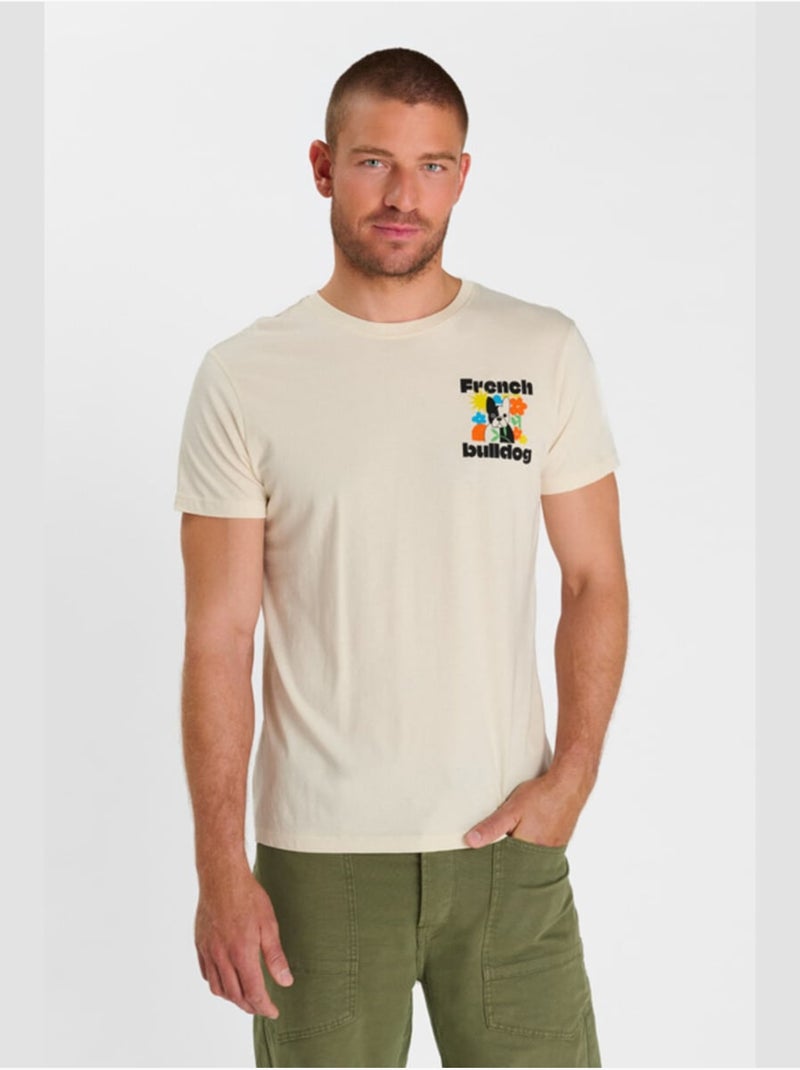 Camiseta Nessund «Le temps des cerises» Beige - Kiabi