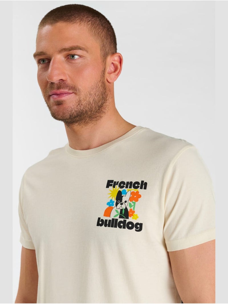 Camiseta Nessund «Le temps des cerises» Beige - Kiabi