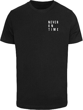 Camiseta never on time para hombre - mister tee
