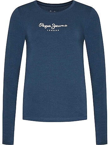 Camiseta new virginia de manga larga para mujer - pepe jeans