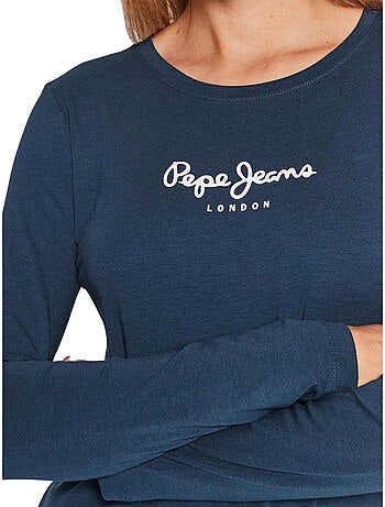 Camiseta new virginia de manga larga para mujer - pepe jeans