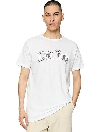 Camiseta new york wording para hombre - mister tee