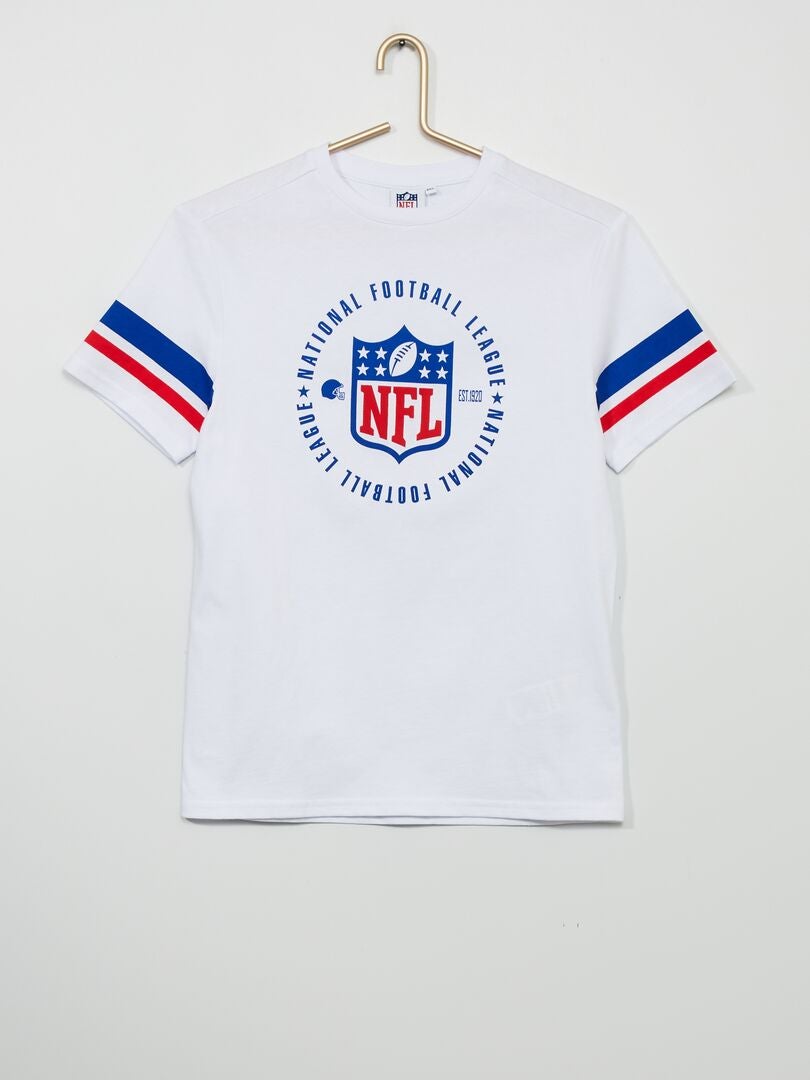 Camiseta 'NFL' con cuello redondo Blanco - Kiabi