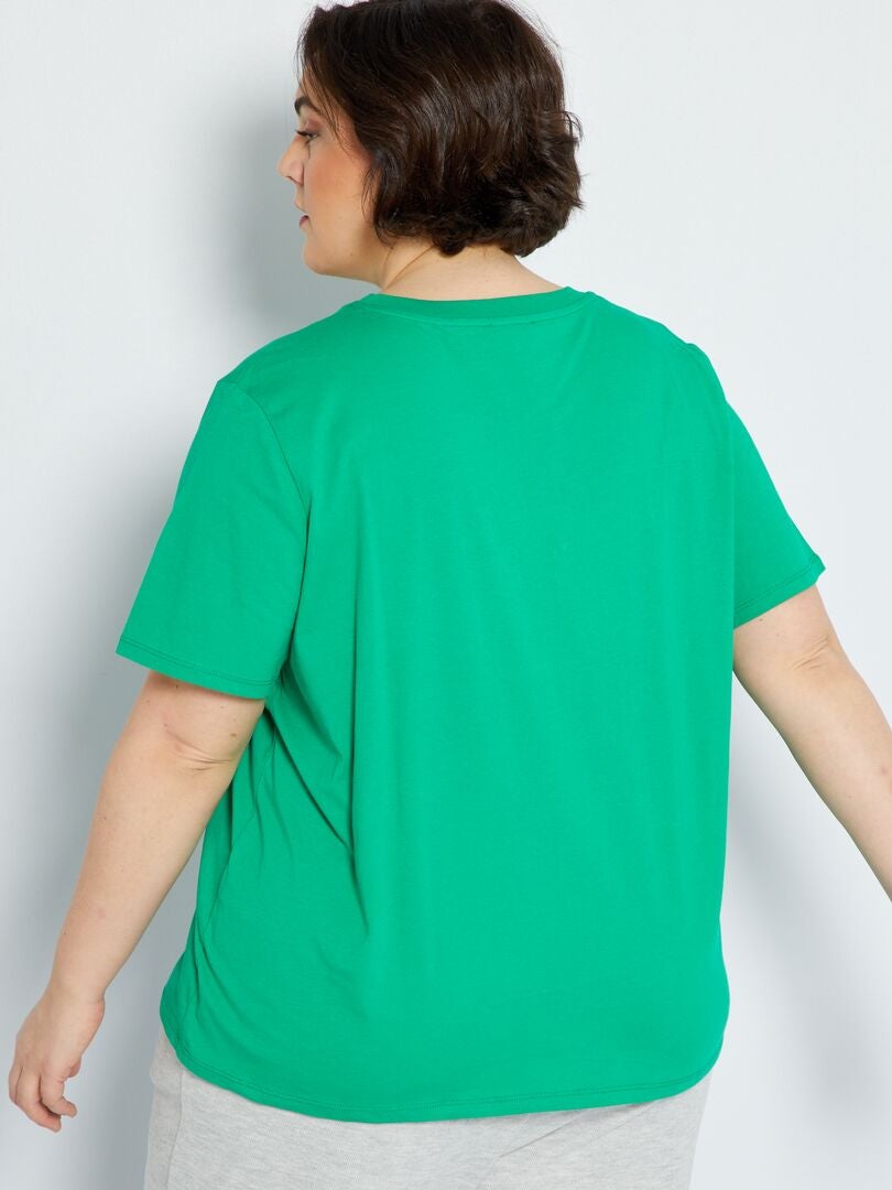 Camiseta 'Nice attitude club' - verde flúor - Kiabi €