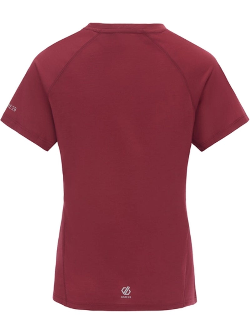 Camiseta nimble para mujer - dare 2b Rojo oscuro - Kiabi