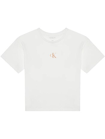 Camiseta Niña Calvin Klein Jeans con Logo CK