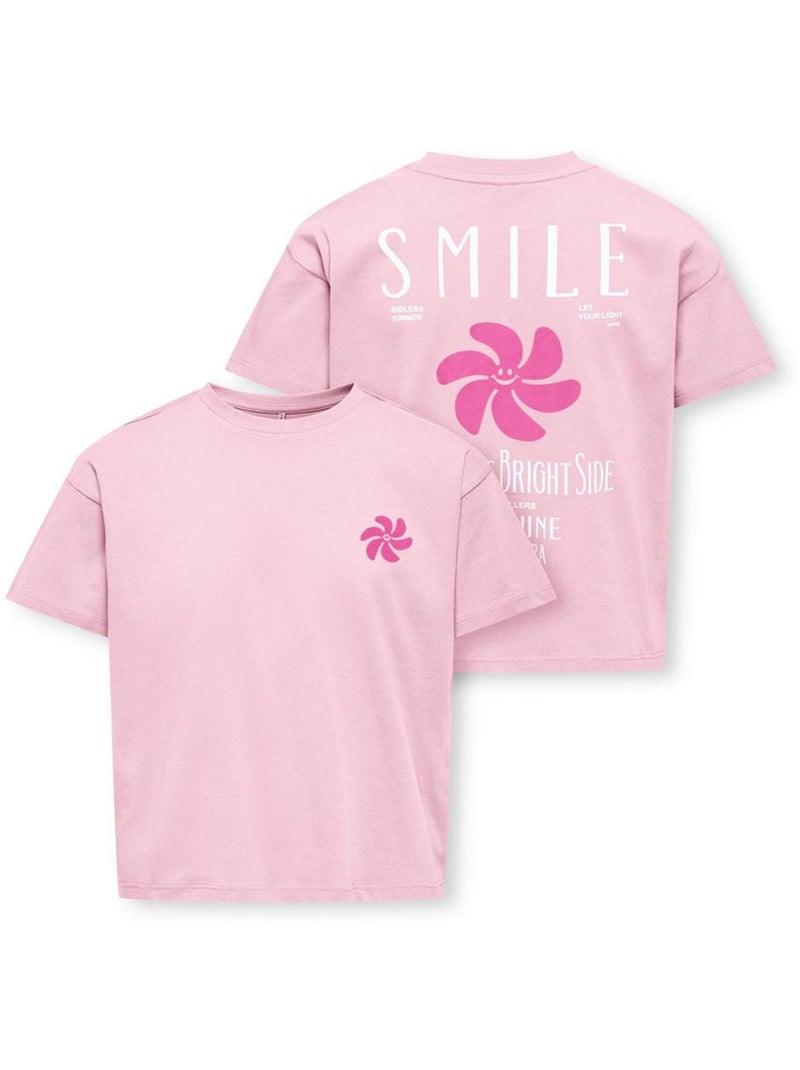 Camiseta Niña Kids Only Rosa - Kiabi