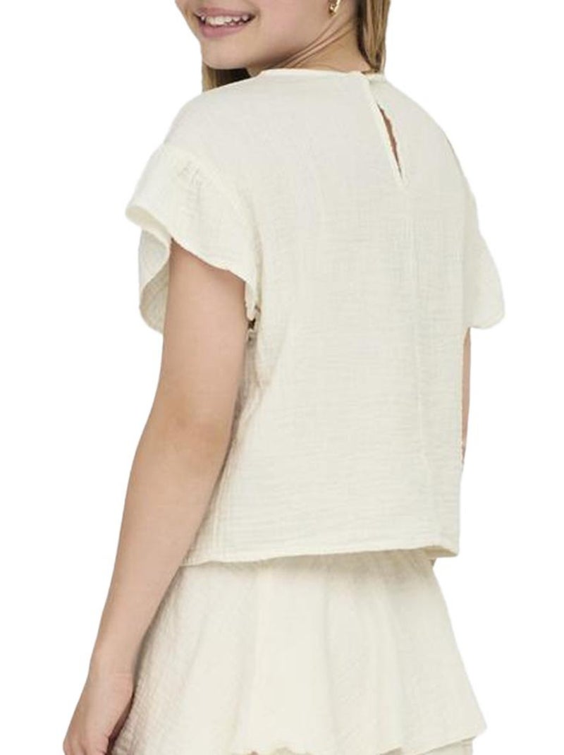 Camiseta niña only Blanco - Kiabi