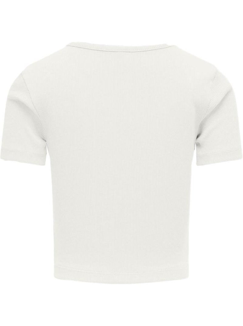 Camiseta Niña ONLY con Aberturas Blanco - Kiabi