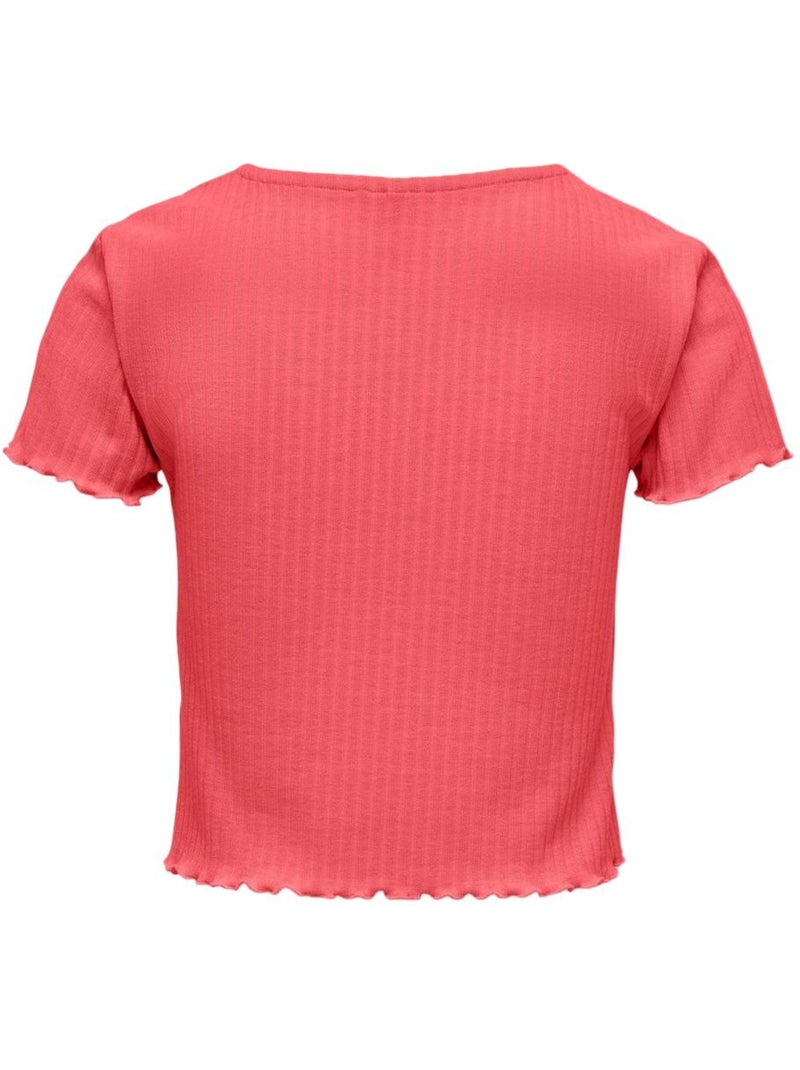Camiseta Niña Only Rojo - Kiabi