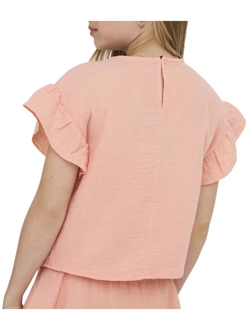 Camiseta niña only Rosa - Kiabi