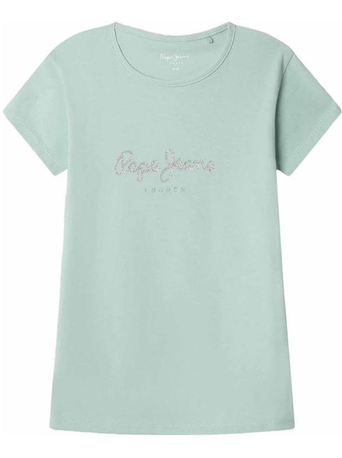 Camiseta Niña Pepe Jeans con Purpurina - Kiabi Camiseta Niña Pepe Jeans con Purpurina - Kiabi