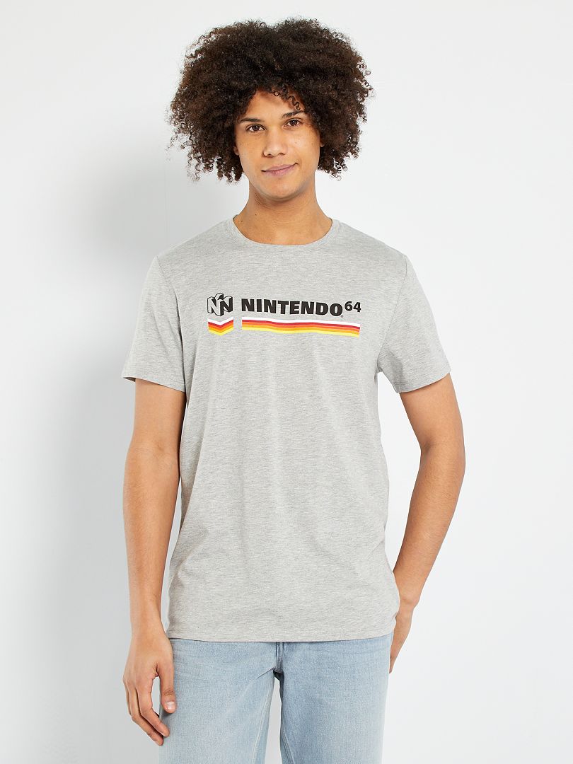 Camiseta 'Nintendo 64' GRIS - Kiabi