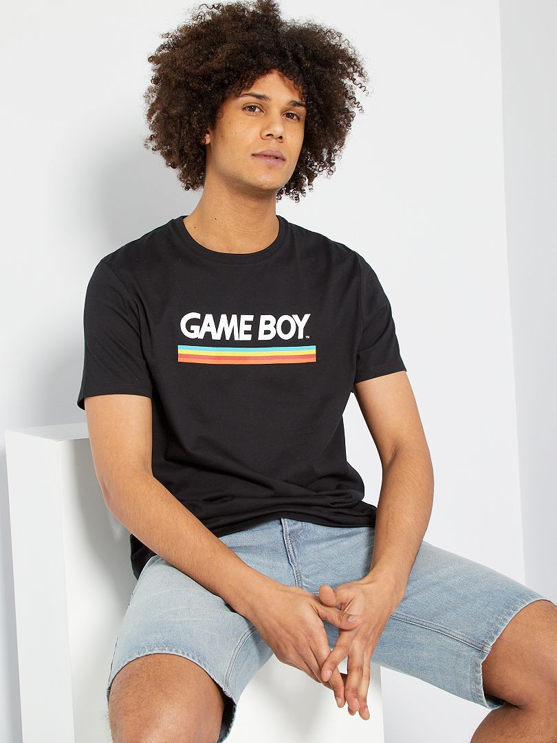 Camiseta 'Nintendo Game Boy' Negro - Kiabi