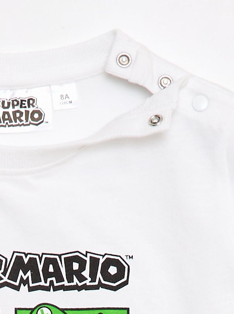 Camiseta 'Nintendo' 'Mario' - Colección fácil de poner Blanco - Kiabi