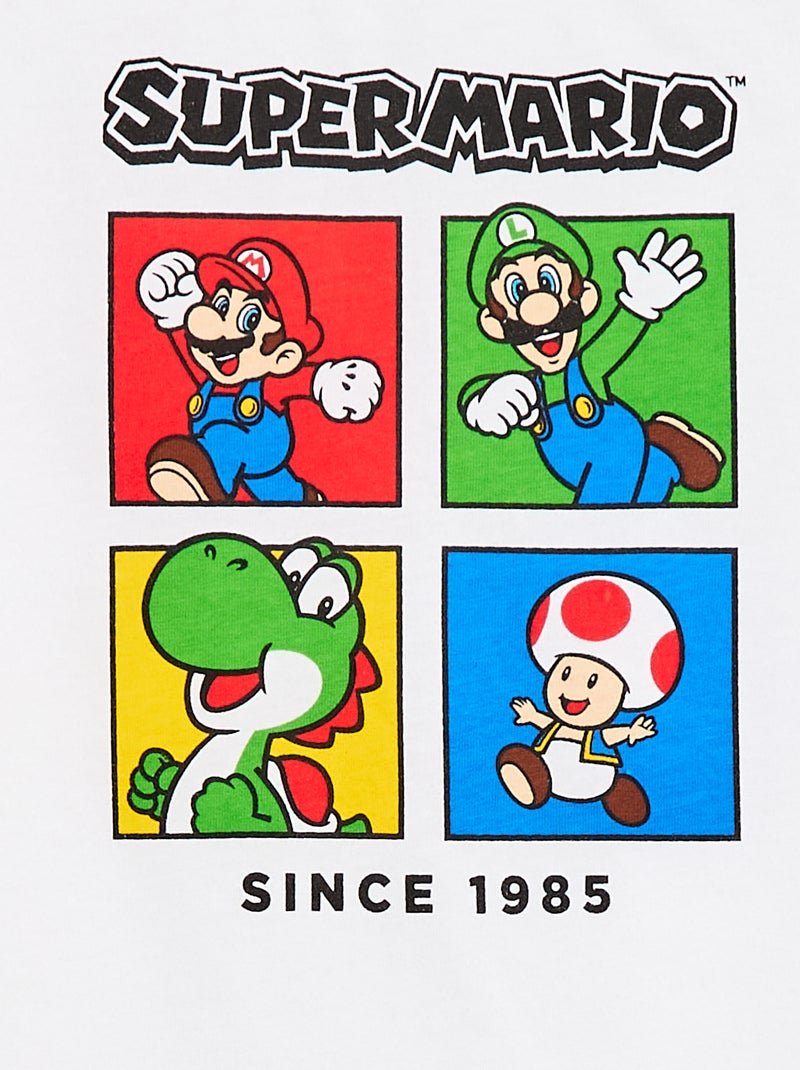 Camiseta 'Nintendo' 'Mario' - Colección fácil de poner Blanco - Kiabi