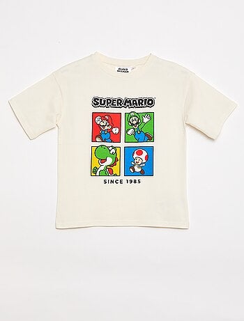 Camiseta 'Nintendo' 'Mario' de algodón liso