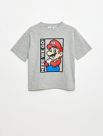 Camiseta 'Nintendo' 'Mario' de algodón liso