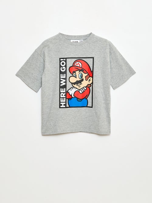 Camiseta 'Nintendo' 'Mario' de algodón liso - Kiabi