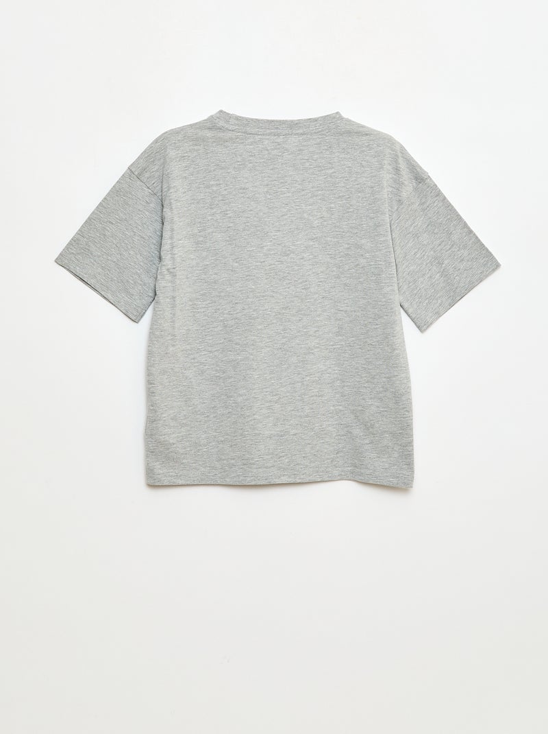 Camiseta 'Nintendo' 'Mario' de algodón liso Gris - Kiabi
