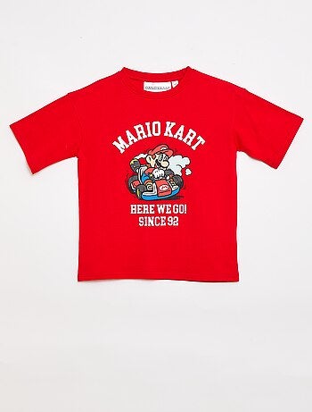 Camiseta 'Nintendo' 'Mario' de algodón liso