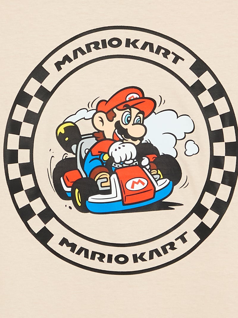 Camiseta 'Nintendo' 'Mario' manga larga Beige - Kiabi