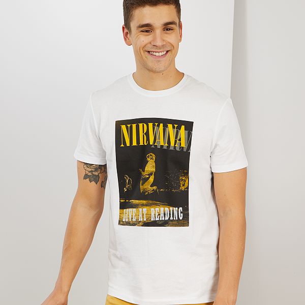 camiseta nirvana hombre