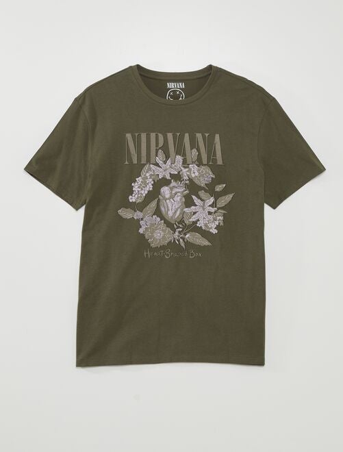 Camiseta 'Nirvana' de cuello redondo - Kiabi