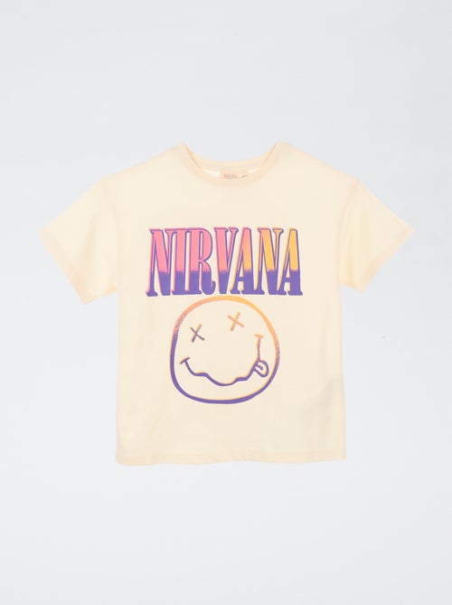 Camiseta 'Nirvana' de manga corta - Kiabi