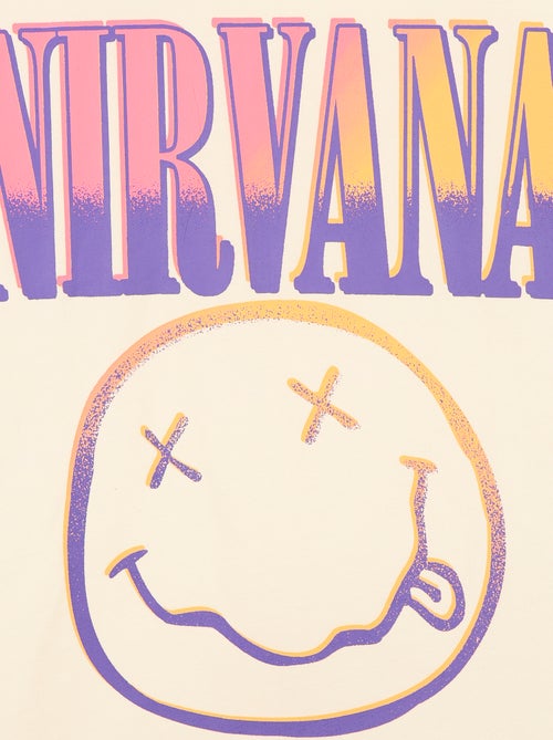 Camiseta 'Nirvana' de manga corta - Kiabi