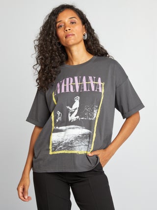 Camiseta 'Nirvana' de manga corta