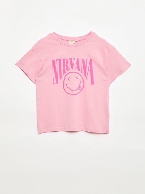 Camiseta 'Nirvana' de manga corta - Kiabi