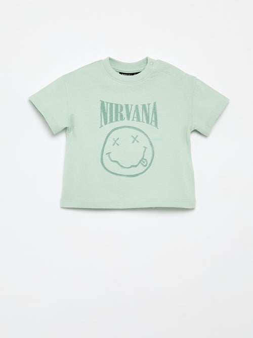 Camiseta 'Nirvana' de manga corta - Kiabi