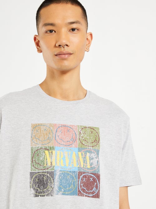 Camiseta 'Nirvana' de punto - Kiabi