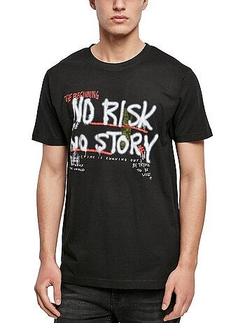 Camiseta no risk no story para hombre - mister tee